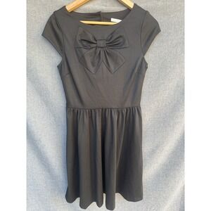 Lauren Conrad LC Dress Sz 4 Black Bow Tie Sleeveless Little Black Dress